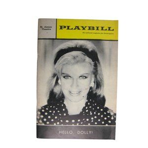 Hello Dolly Playbill Ginger Rogers February 1967 David Merrick St James Theatre